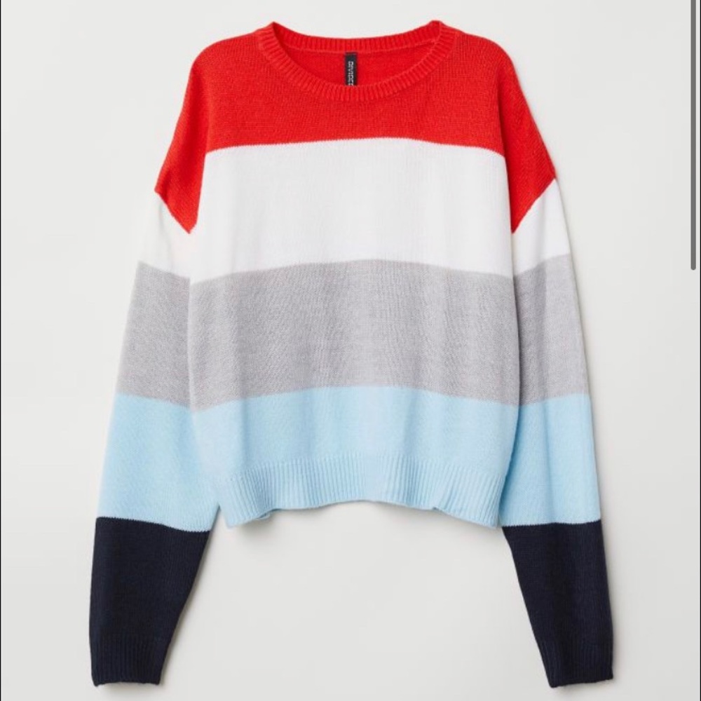 H&M Color Block Sweater